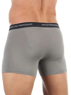 Набор боксеров на контрастной резинке (2шт) (черный, серый) Emporio Armani RT111210_CC717 03320